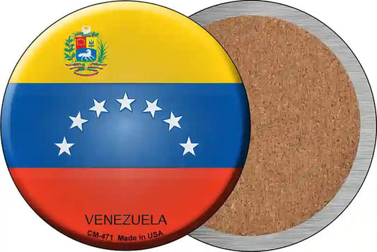 Venezuela Country Novelty Circle Coaster Set of 4