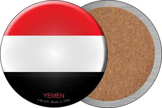 Yemen Country Novelty Circle Coaster Set of 4