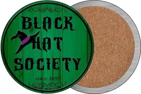 Black Hat Society Novelty Circle Coaster Set of 4