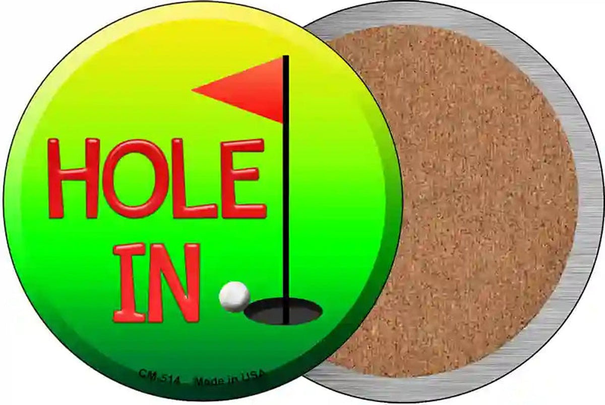 Hole In One Novelty Circle Coaster Set of 4