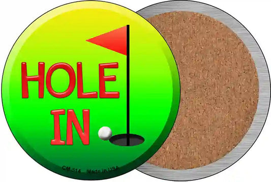 Hole In One Novelty Circle Coaster Set of 4