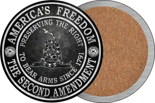 Americas Freedom Novelty Circle Coaster Set of 4