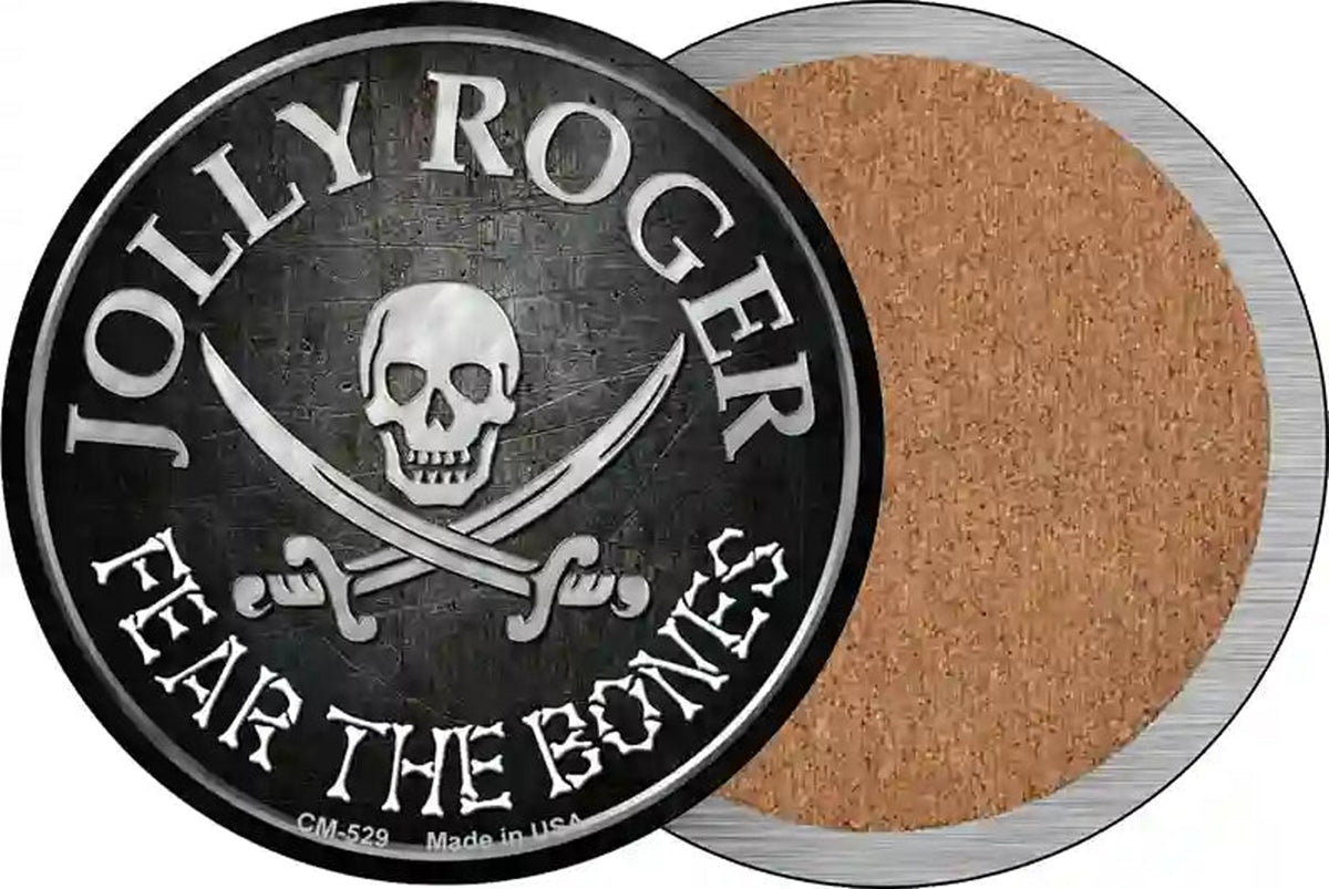 Fear The Bones Novelty Circle Coaster Set of 4