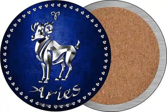 Aries Novelty Circle Coaster Set of 4
