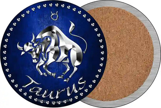 Taurus Novelty Circle Coaster Set of 4