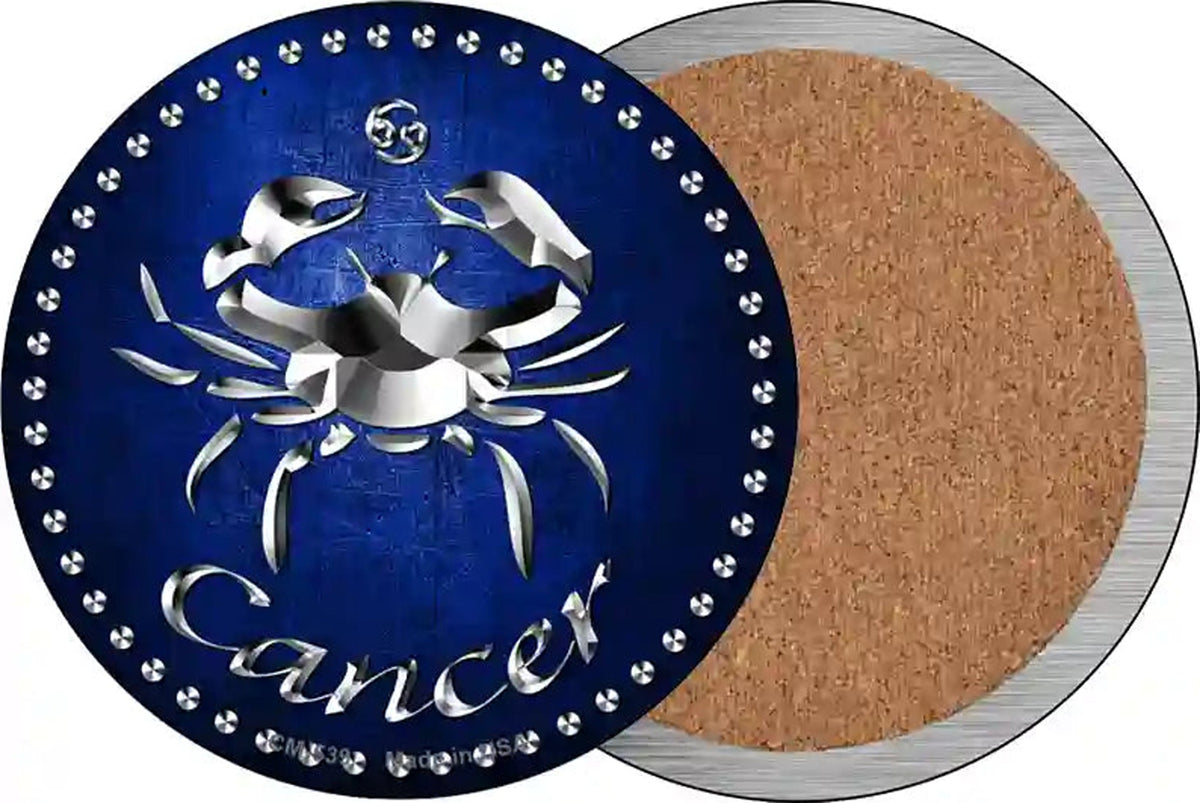 Cancer Novelty Circle Coaster Set of 4