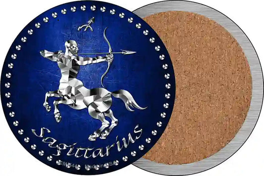 Sagittarius Novelty Circle Coaster Set of 4