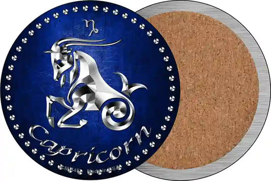 Capricorn Novelty Circle Coaster Set of 4