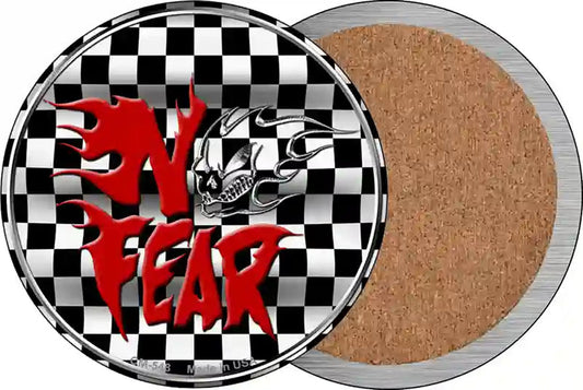 No Fear Novelty Circle Coaster Set of 4