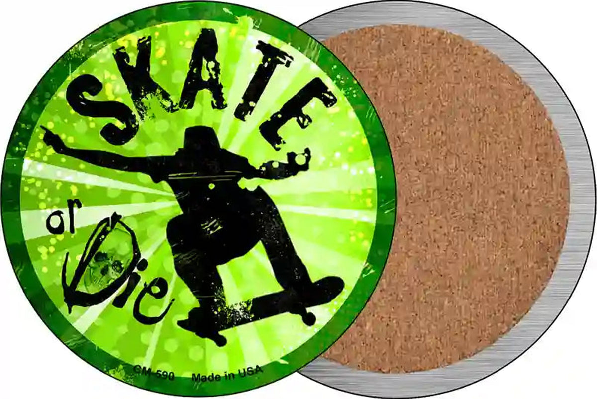 Skate or Die Novelty Circle Coaster Set of 4