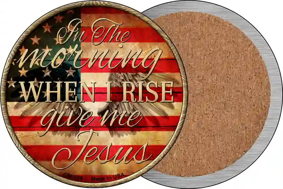 When I Rise Novelty Circle Coaster Set of 4