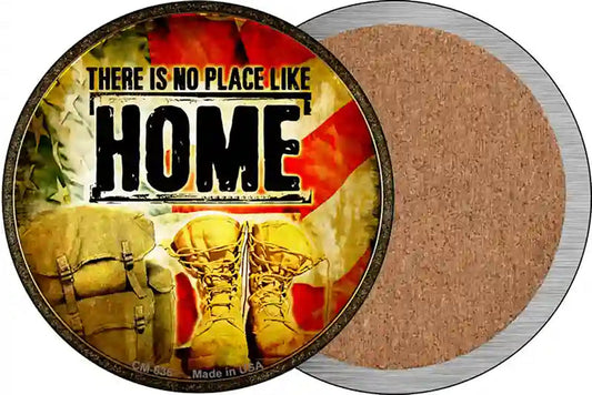 There Is No Place Like Home Novelty Circle Coaster Set of 4
