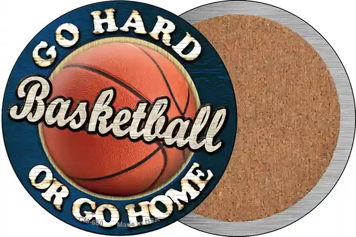 Basketball Novelty Circle Coaster Set of 4