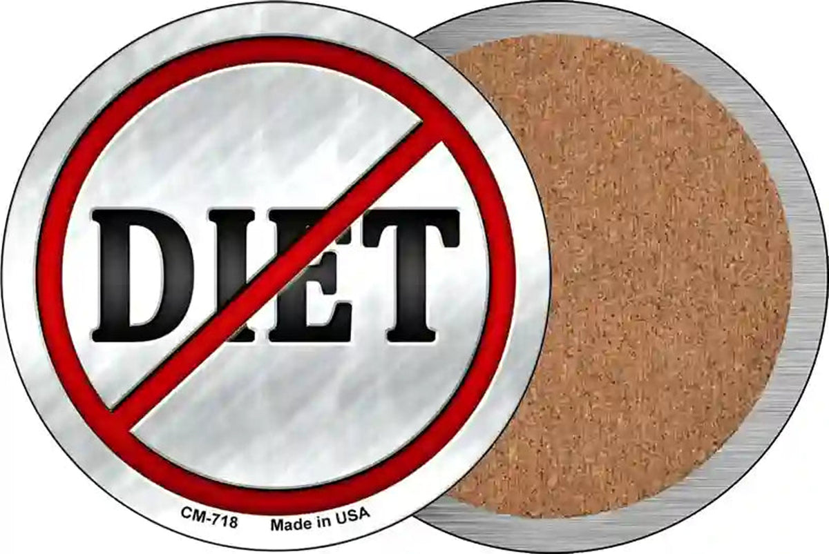 Diet Novelty Circle Coaster Set of 4