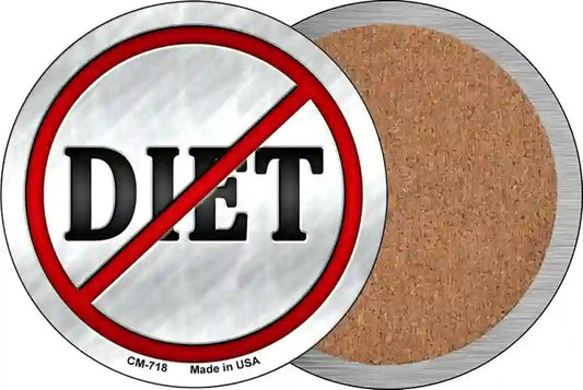 Diet Novelty Circle Coaster Set of 4