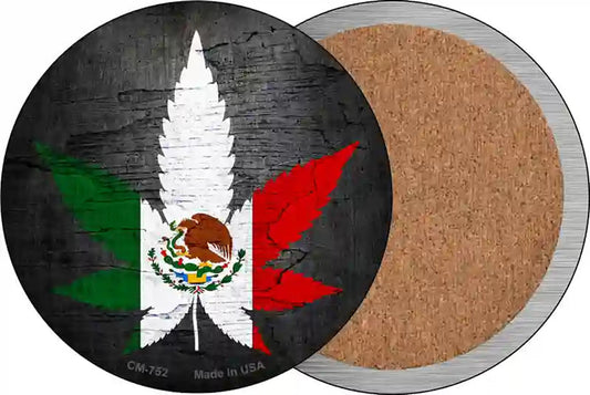 Mexican Pot Novelty Circle Coaster Set of 4
