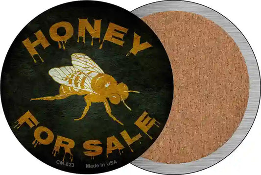 Honey For Sale Novelty Circle Coaster Set of 4