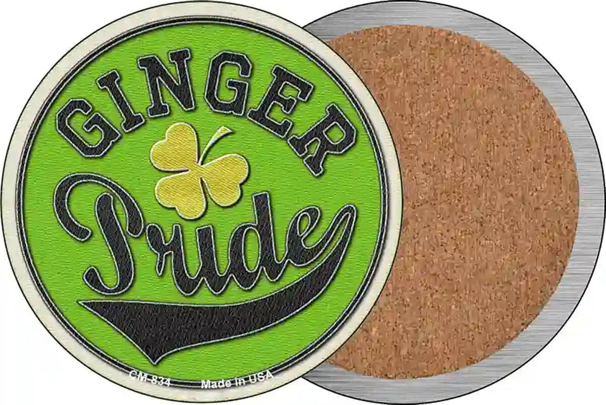 Ginger Pride Novelty Circle Coaster Set of 4