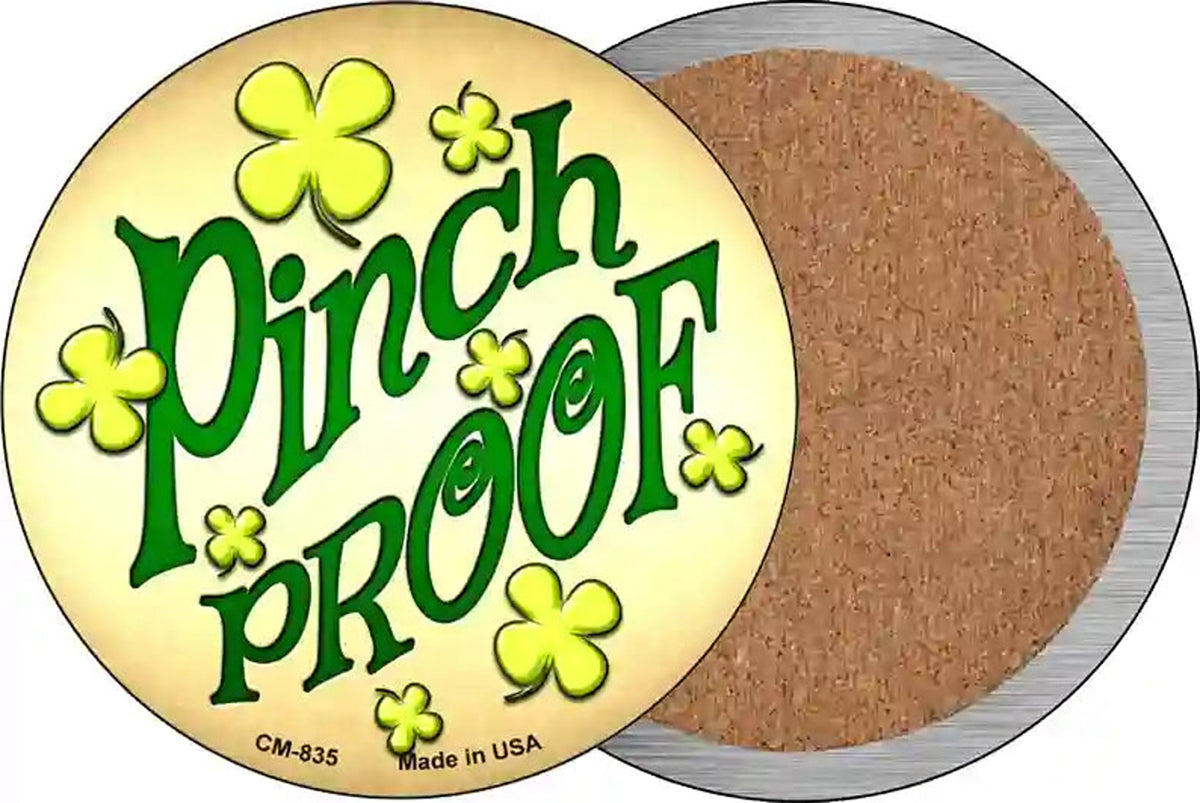 Pinch Proof Novelty Circle Coaster Set of 4