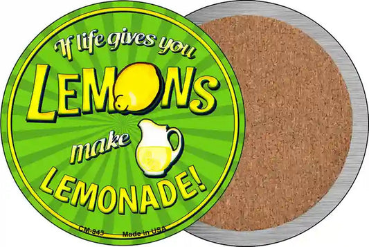 Make Lemonade Novelty Circle Coaster Set of 4