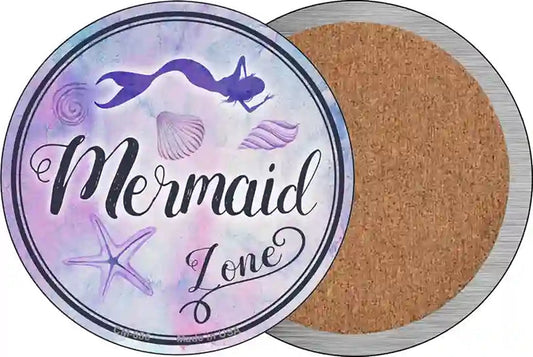 Mermaid Zone Novelty Circle Coaster Set of 4