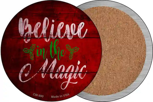 Believe In Magic Novelty Circle Coaster Set of 4