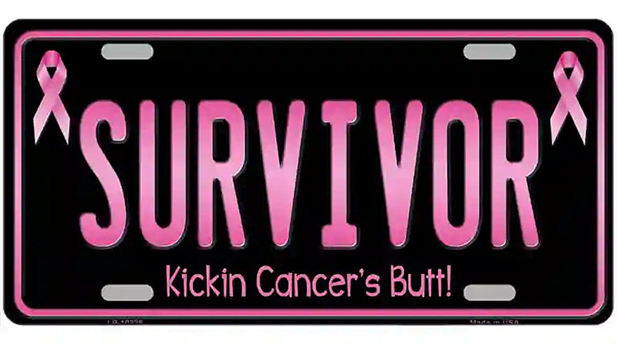 Survivor Metal Novelty License Plate