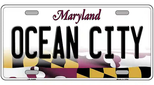 Ocean City Maryland Metal Novelty License Plate