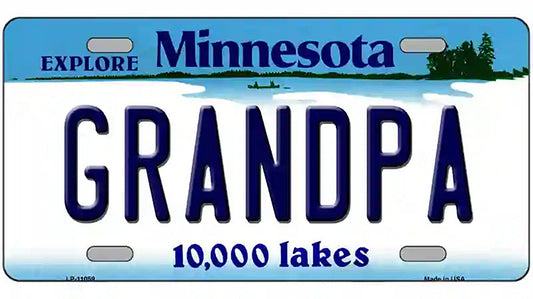 Grandpa Minnesota State Novelty License Plate