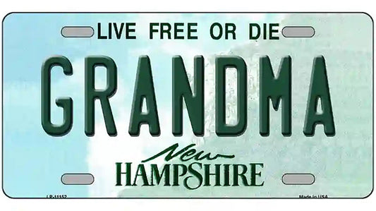 Grandma New Hampshire State License Plate