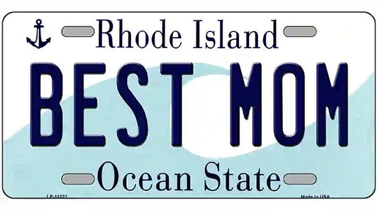 Best Mom Rhode Island State License Plate Novelty License Plate