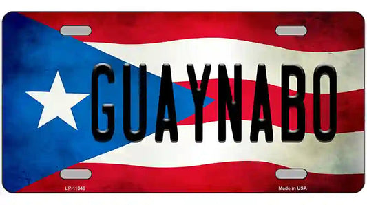 Guaynabo Puerto Rico Flag License Plate Metal Novelty