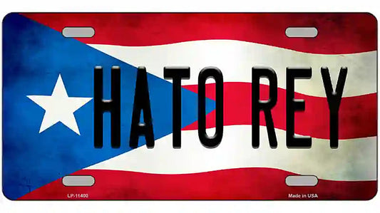 Hato Rey Puerto Rico Flag License Plate Metal Novelty