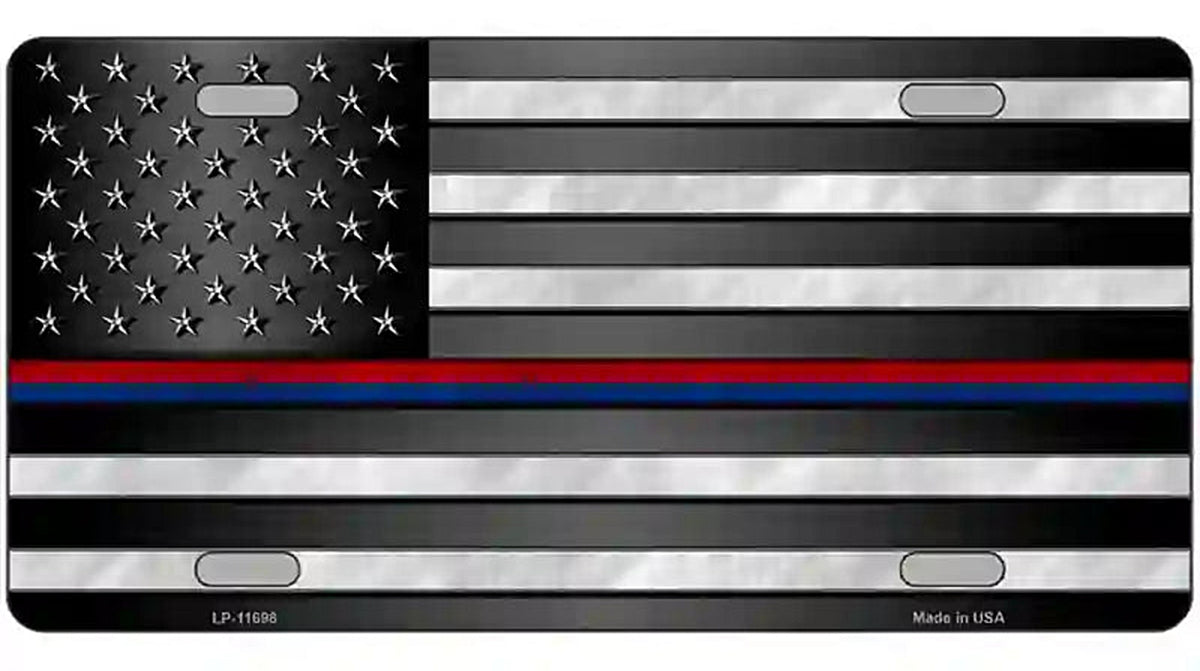 First Responder American Flag Novelty License Plate