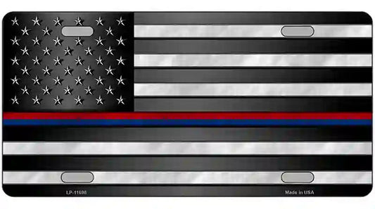 First Responder American Flag Novelty License Plate
