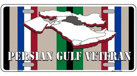 Persian Gulf Veteran Novelty Metal License Plate