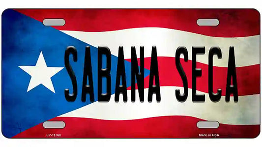 Sabana Seca Puerto Rico Flag Novelty License Plate