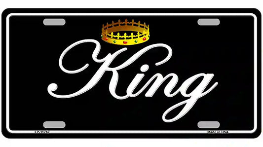 King Novelty License Plate
