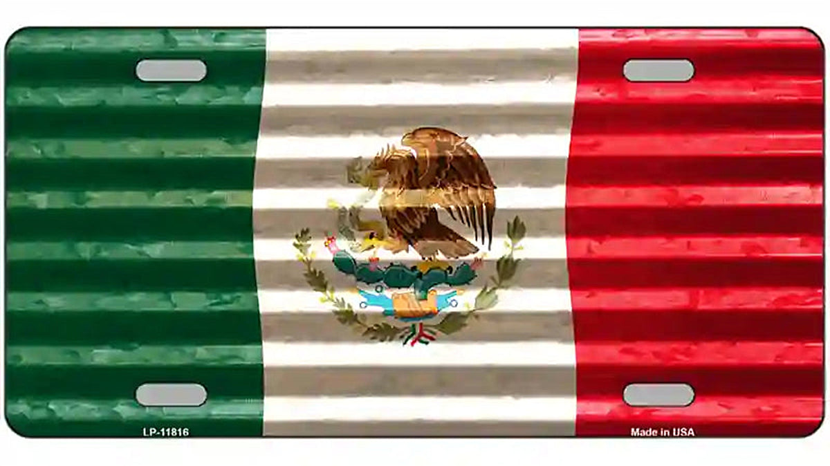 Mexico Flag Novelty License Plate