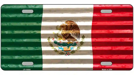 Mexico Flag Novelty License Plate