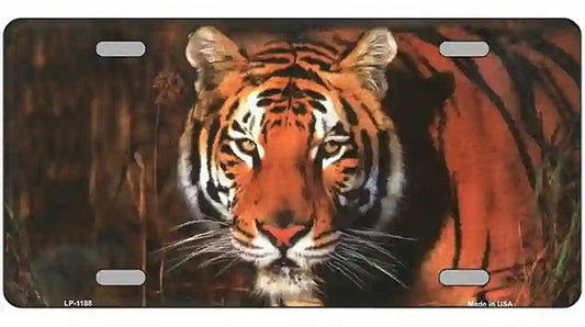 Tiger Novelty Metal License Plate