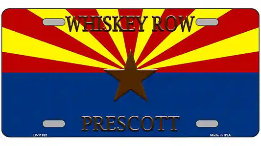 Whiskey Row Prescott Arizona Novelty License Plate