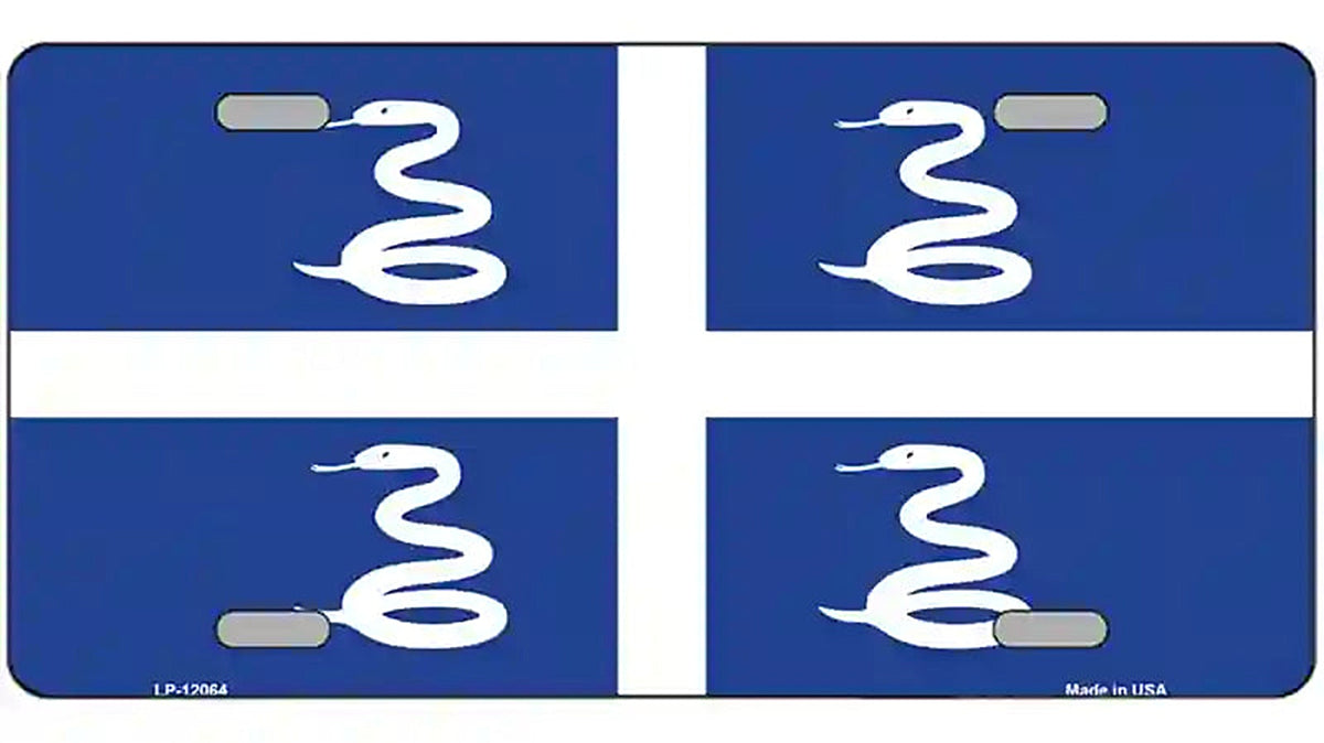 Martinique Flag Novelty Metal License Plate