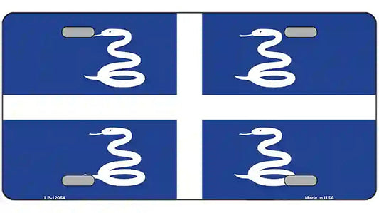 Martinique Flag Novelty Metal License Plate