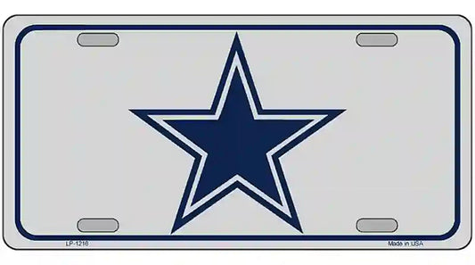 Blue Star Novelty Metal License Plate Tag LP-1216