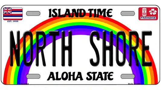 North Shore Hawaii Novelty Metal License Plate