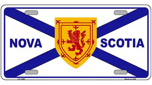 Nova Scotia Flag Novelty Metal License Plate