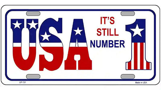 USA Still 1 Novelty Metal License Plate