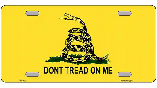 Dont Tread On Me Novelty Metal License Plate