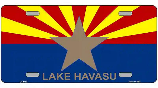 Lake Havasu Arizona State Flag Metal Novelty License Plate